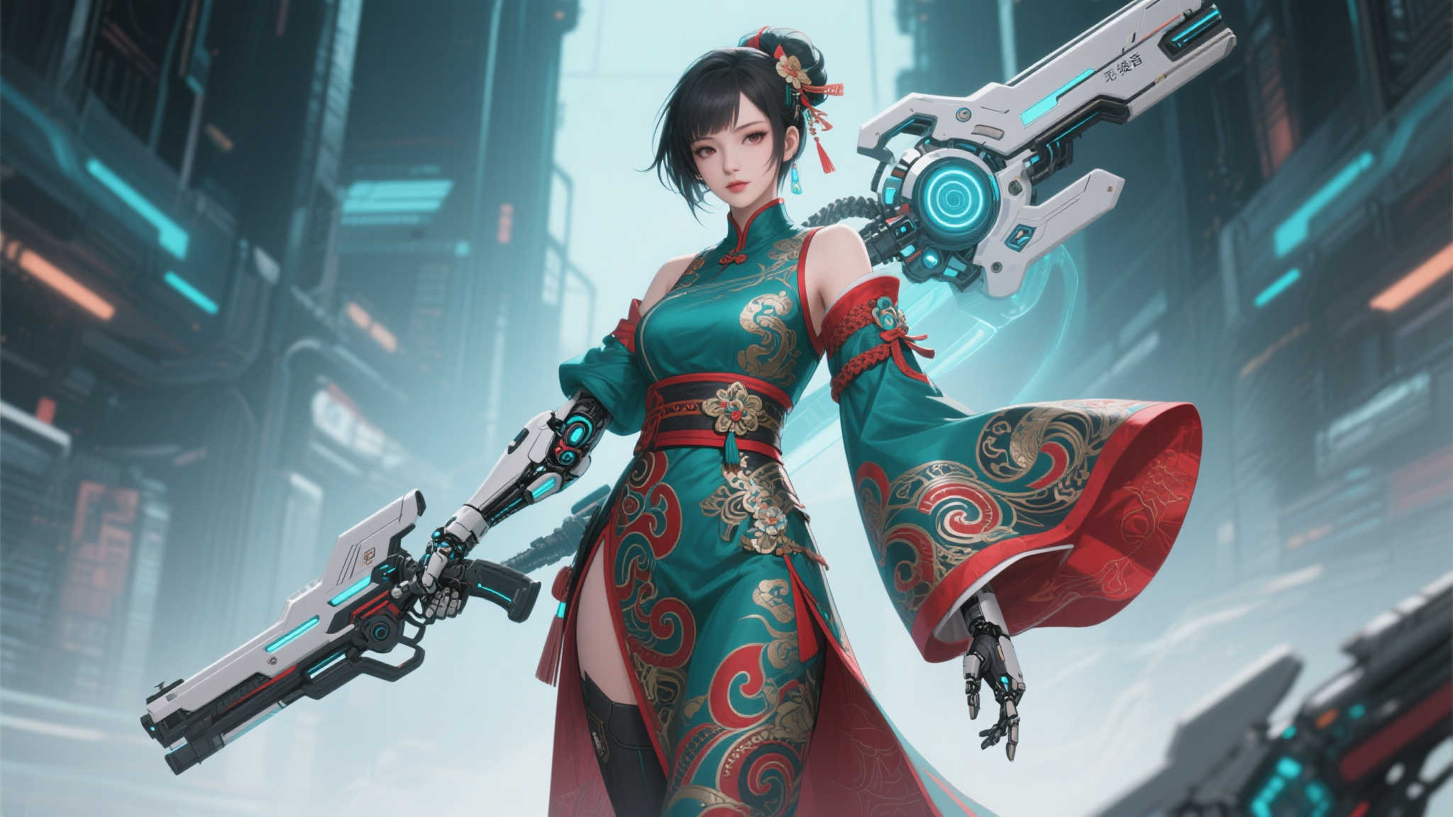 摄制团队在直播现场调试设备